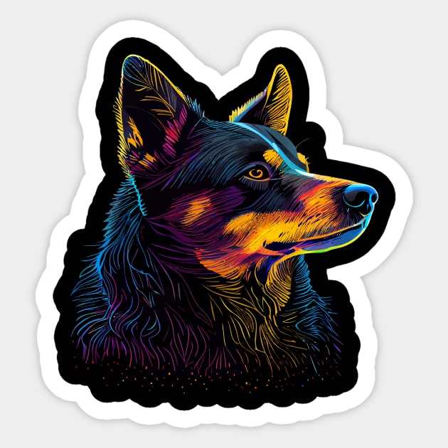 Australian Kelpie Sticker by JH Mart